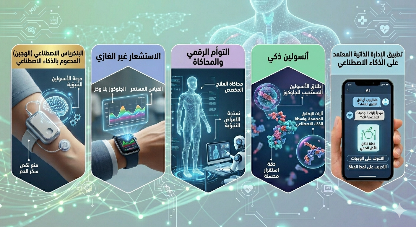 تعرف على أحدث طرق تصحيح السكري باستخدام الذكاء الاصطناعي وتقنيات 2026 الحديثة